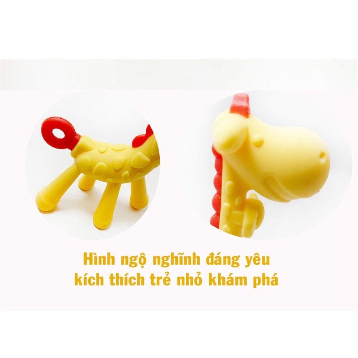 GẶM NƯỚU SILICON HÌNH HƯƠU VÀNG