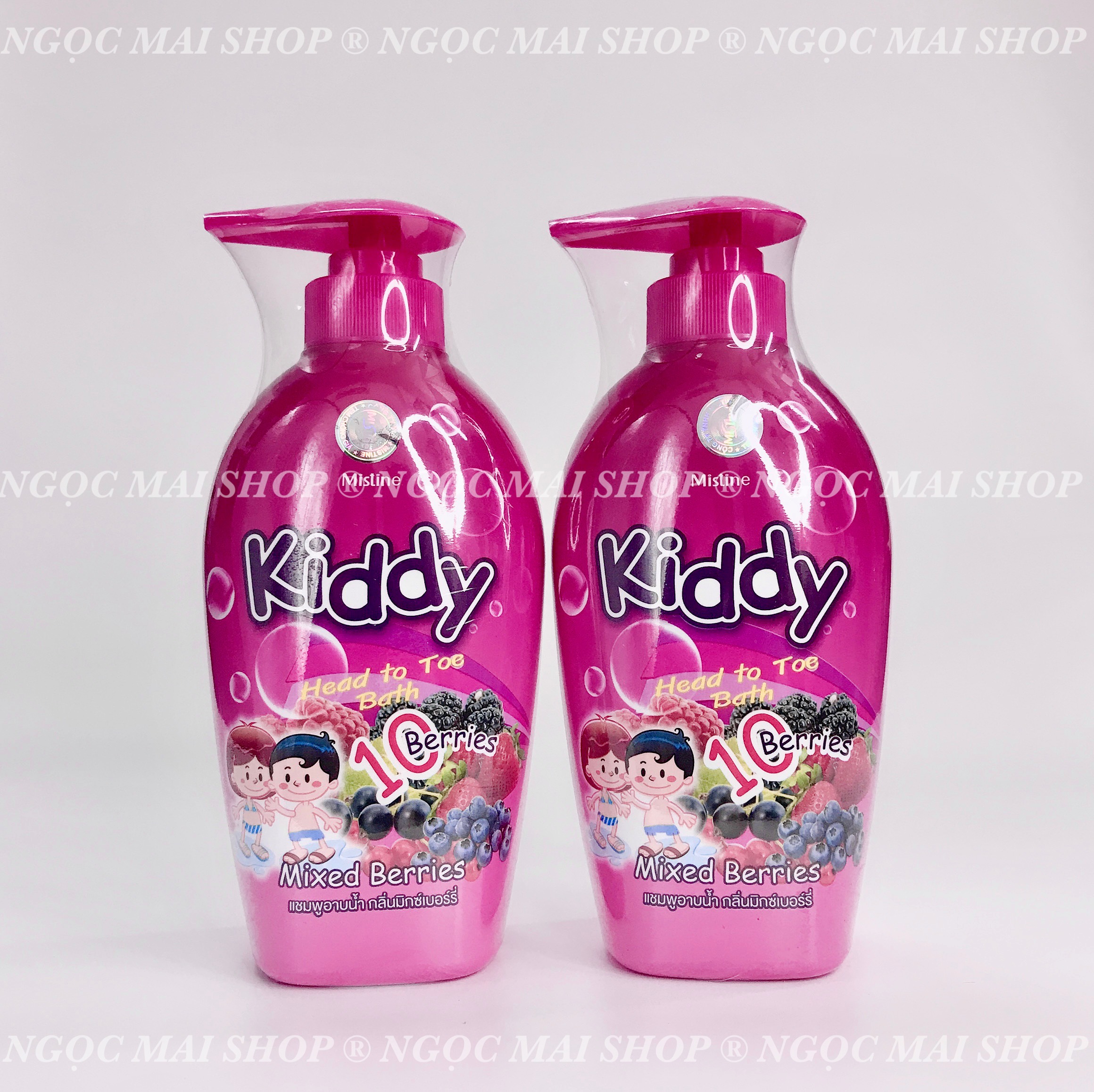 Sữa Tắm Gội Em Bé Mistine Kiddy 400ml Thái Lan