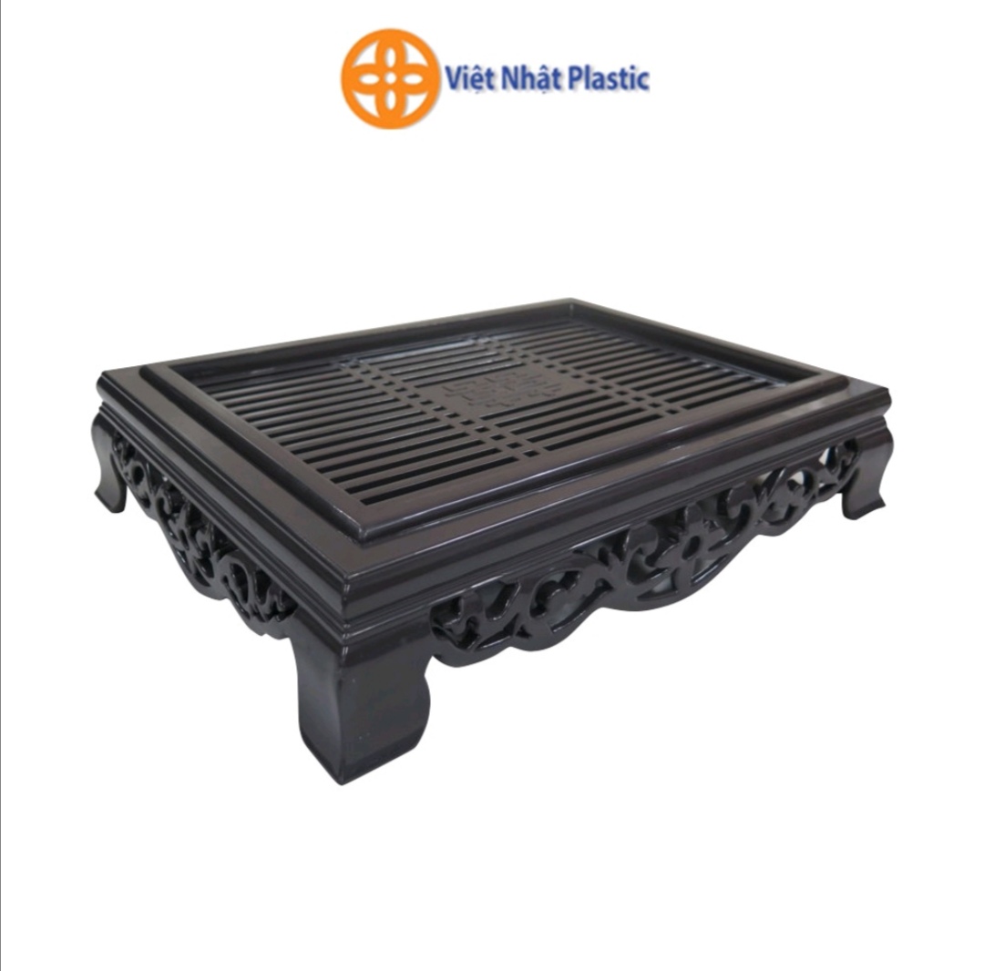 Khay trà đựng ấm chén giả gỗ. Khay trà giả gỗ bằng nhựa Việt Nhật cao cấp. Siêu bền đẹp.