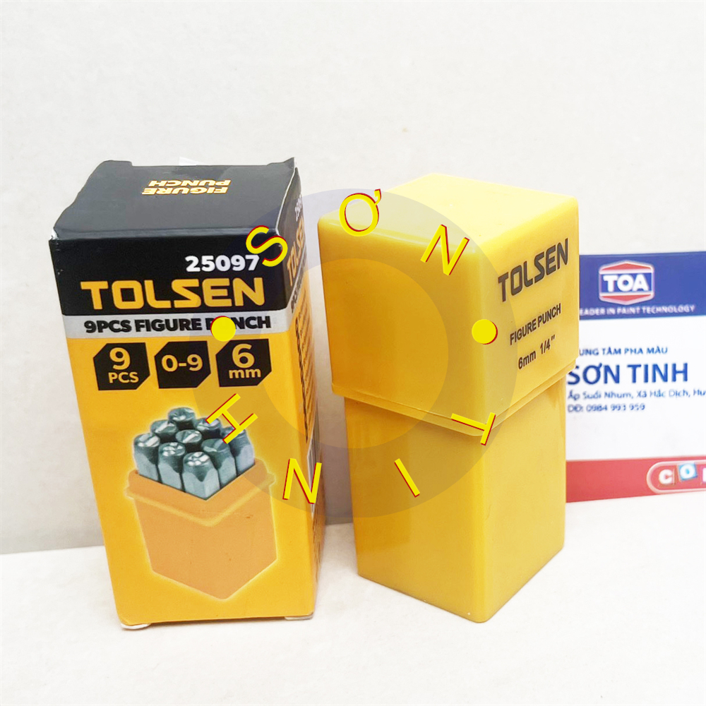 Đóng số 9 cây 6mm tolsen 25097