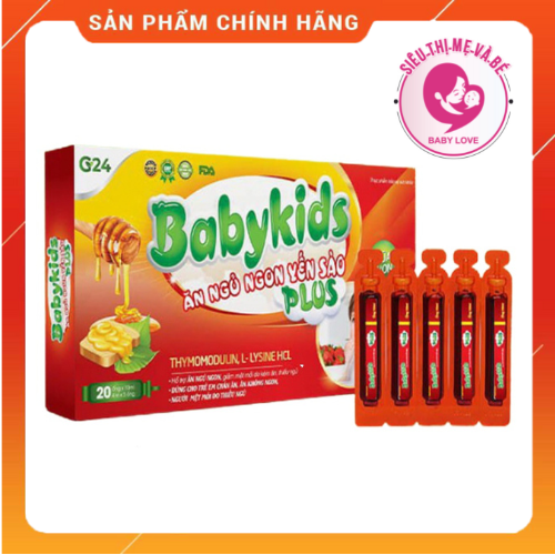 Ăn Ngon Ngủ Ngon Baby kids - Ăn Ngon Tăng Cân Tiêu Hóa Tốt Hộp 20 Ống