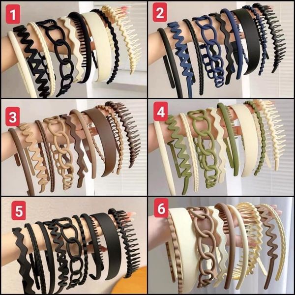 Set 9 bờm tóc, băng đô tóc nhiều kiểu dáng siêu xinh