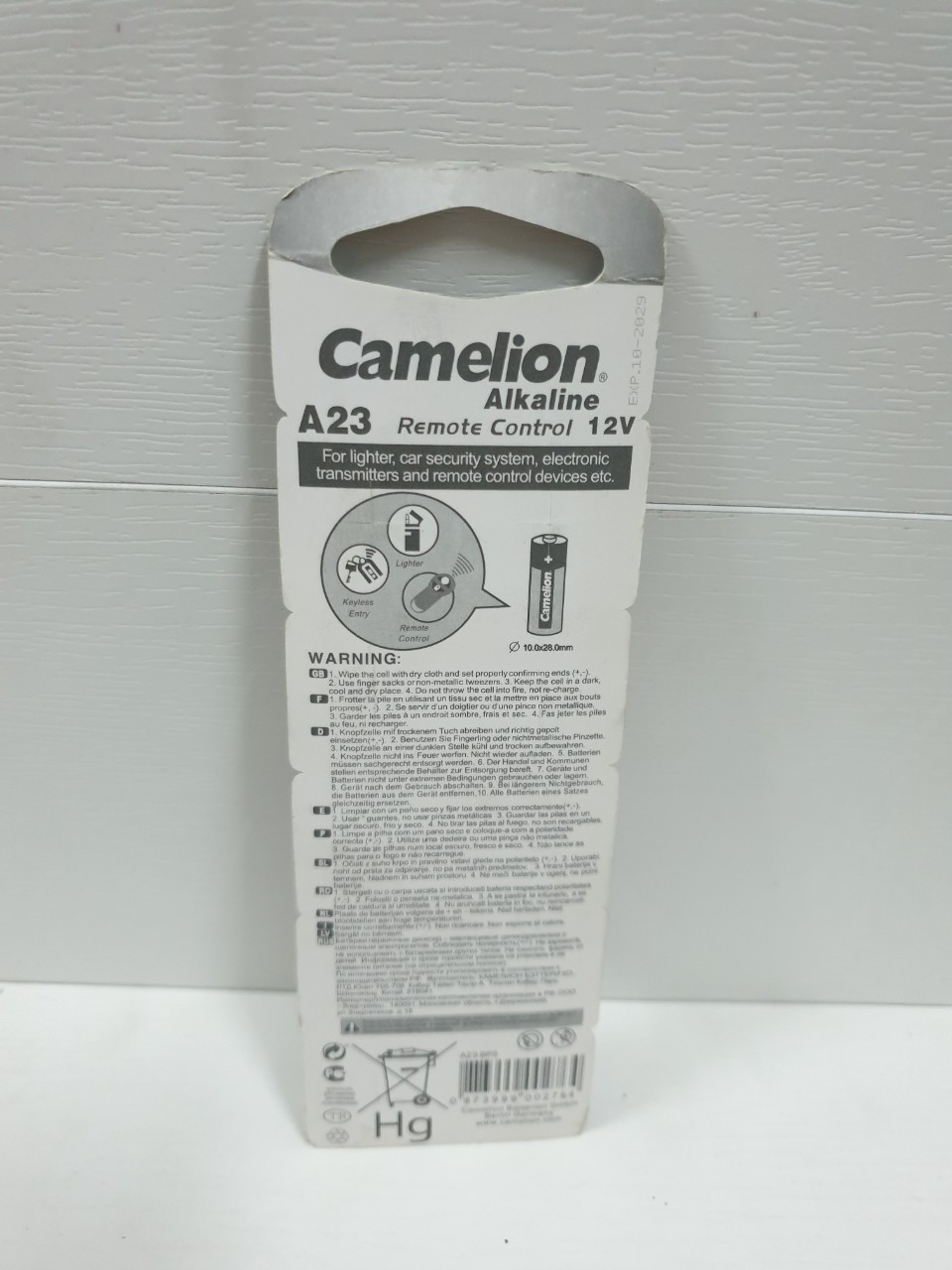 Pin tiểu Camelion Alkaline A23 / A27 - 12V dùng cho remote