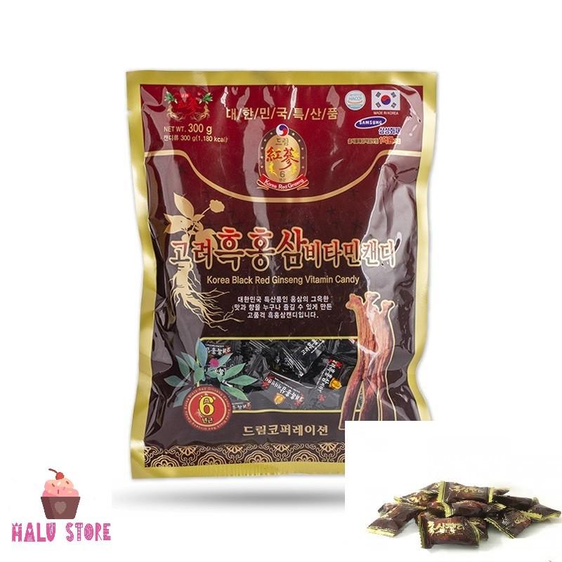 [HCM]Kẹo hắc sâm Hàn Quốc gói 300gr
