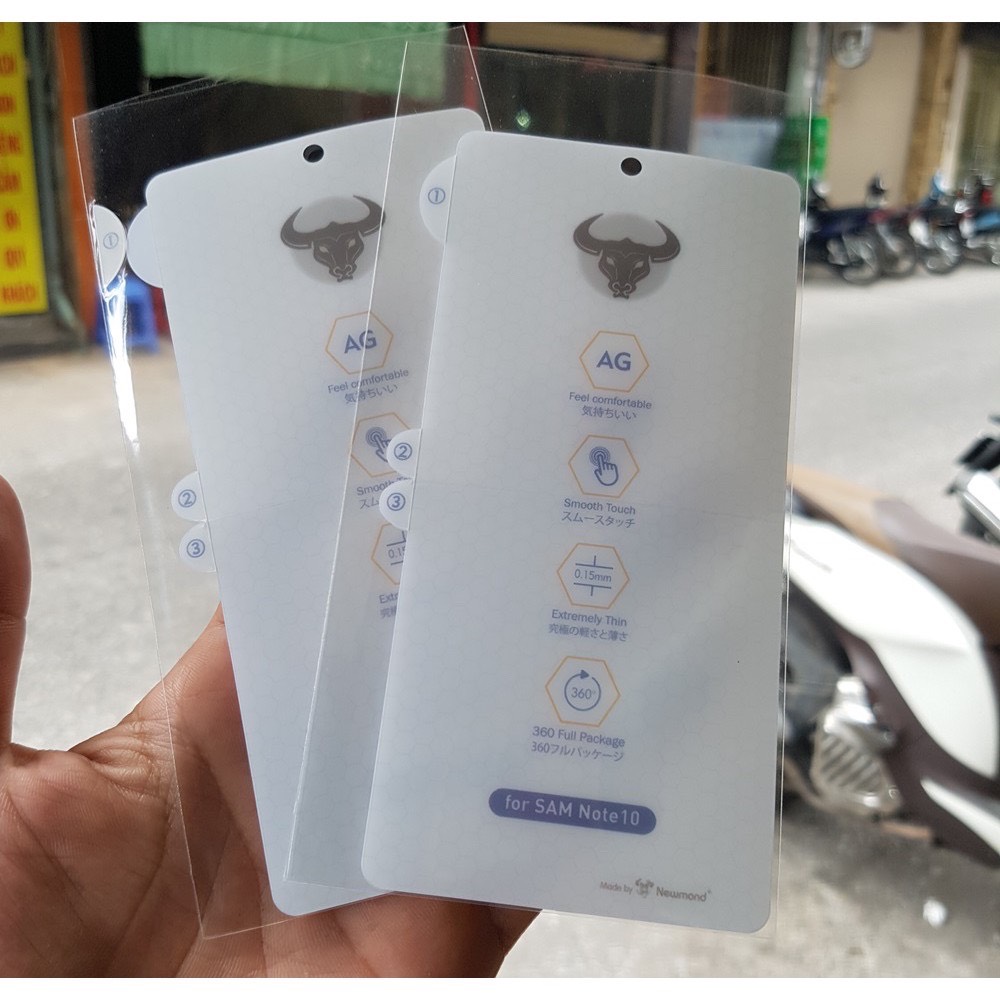 Dán dẻo chống vân PPF Samsung S8,S9,S8+,S9+,Note 8,Note 9,Note10, Note10+,S10,S10+,S20,S20 mặt trước full màn hình