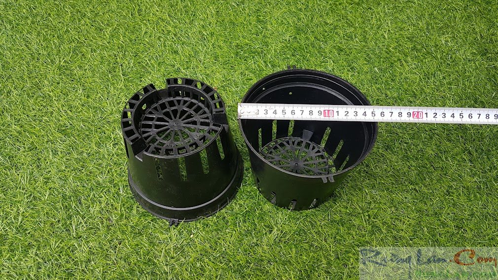 Combo 20 cái chậu nhựa đen size 16cm ít lỗ