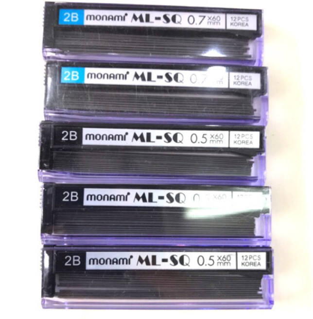 1 hộp ruột chì Monami 0,5mm - Hàn Quốc