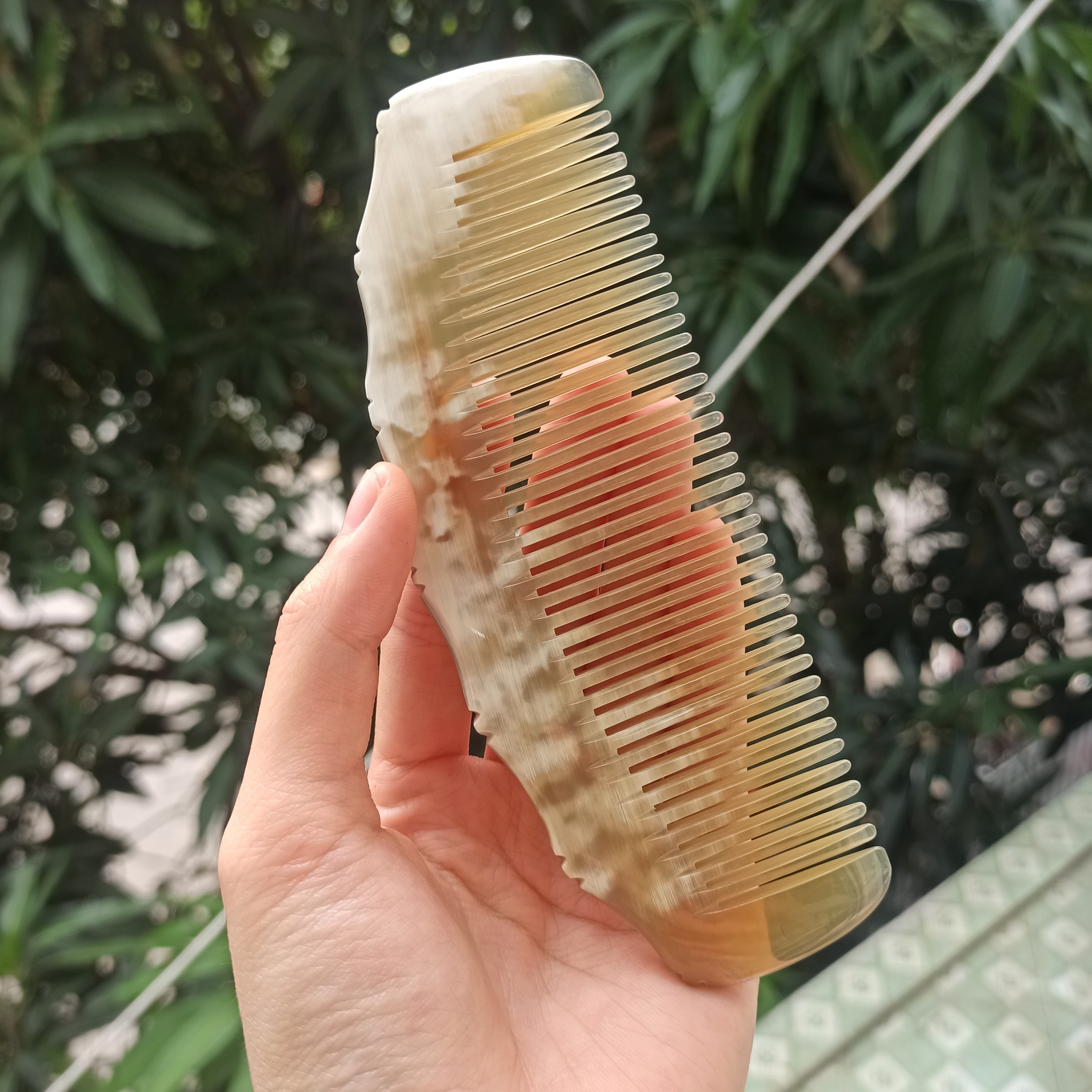 Lược chải tóc - Lược sừng múi bưởi