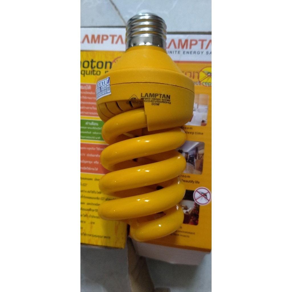 Bóng đèn đuổi muỗi hàng thái Lan cao cấp bằng 6 bóng đèn thông thường 30w Lamptam