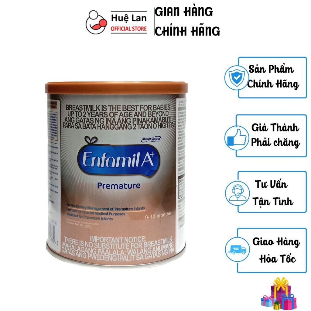 Sữa bột enfamil a+ premature hộp 400g - huelanofficial