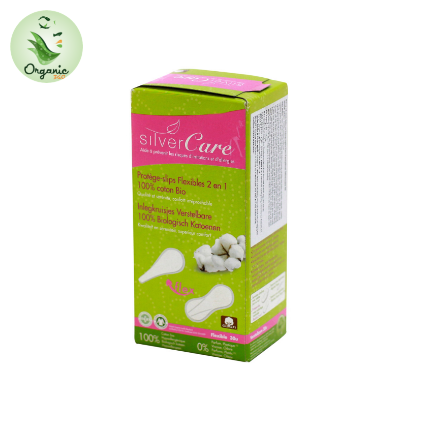 Băng vệ sinh hữu cơ hàng ngày Flex Pantyliner Silvercare 30 miếng