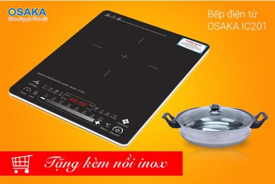 BẾP ĐIỆN TỪ OSAKA IC201 - MẶT KÍNH PHA LÊ CƯỜNG LỰC