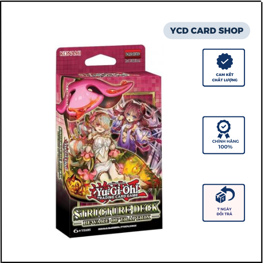 Hộp thẻ bài Yugioh chính hãng Structure deck - Beware of Traptrix