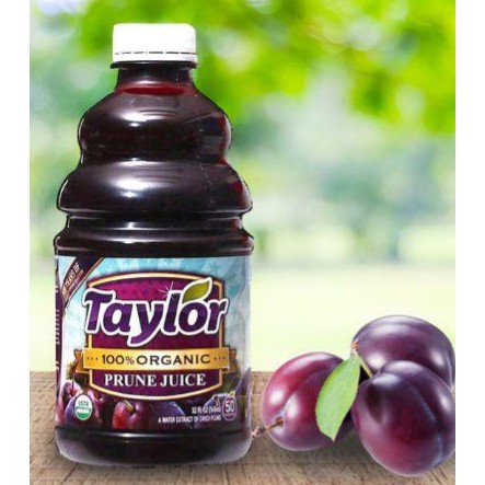 [Hoàn Tiền 15%]Nước ép mận hữu cơ Taylor Organic Prune Juice 946ml