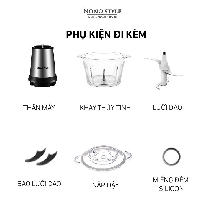 Máy xay thịt thực phẩm đa năng - Cối Xay Thịt Mini