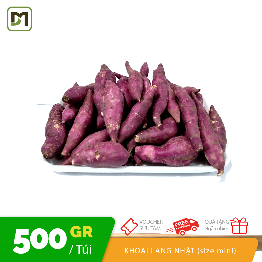 Túi 500Gr Khoai Lang Nhật Ruột Vàng Củ Mini Từ 18-22 Củ...
