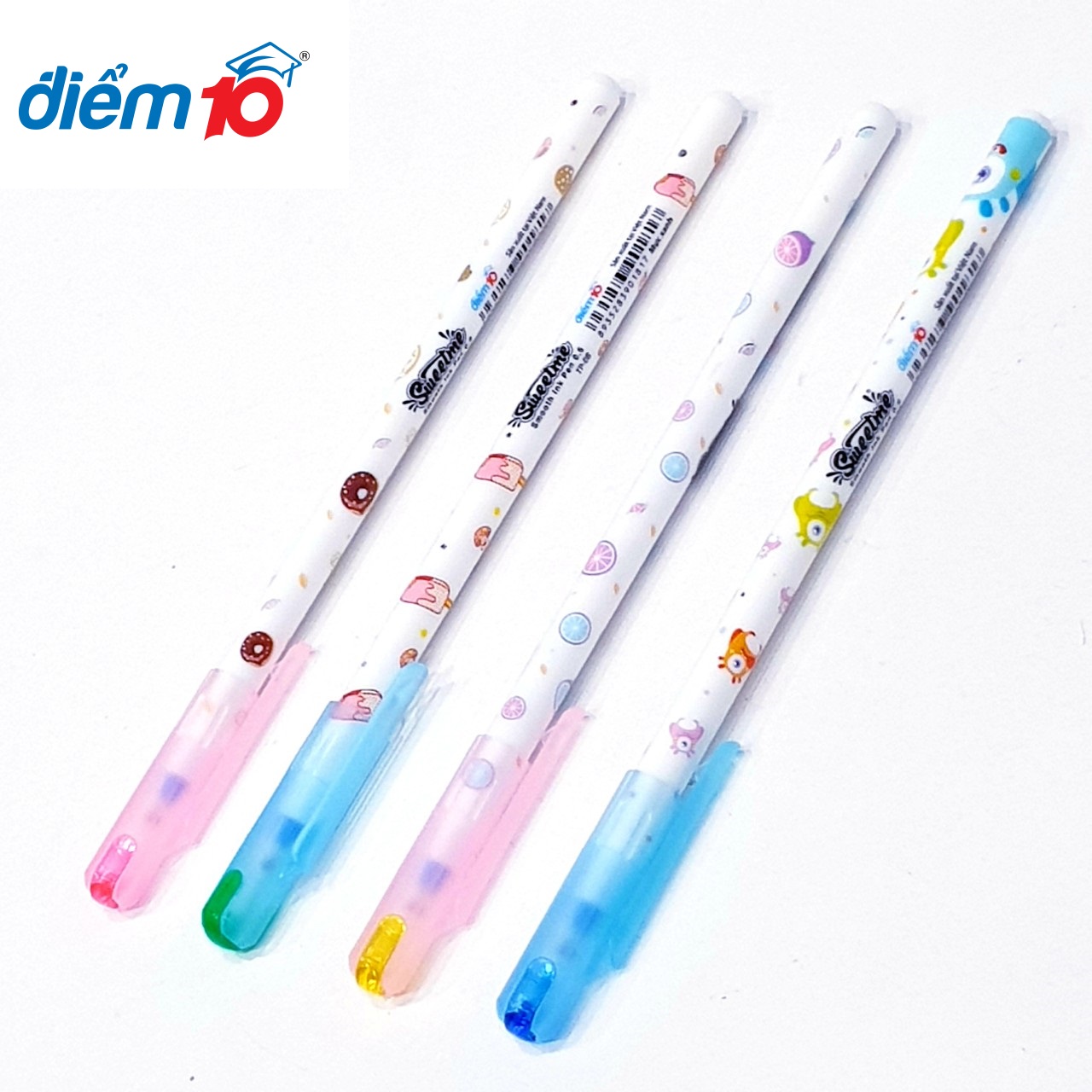 HỘP 30 cây bút bi cute - bút đùn Sweet Me Điểm 10 - Thiên Long TP-08