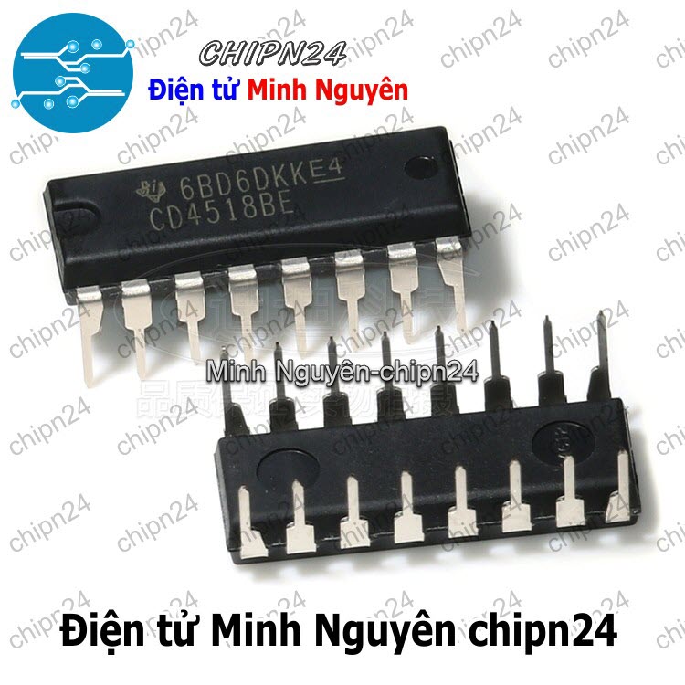 [2 con] (DIP) IC CD4518 DIP-16 (CD4518BE 4518) - HH004272