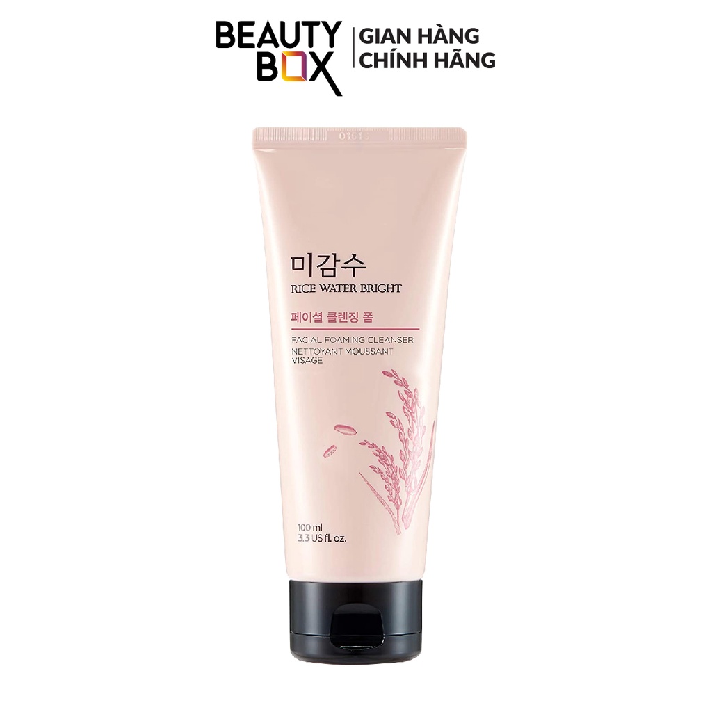 Sữa rửa mặt làm sáng da the face shop rice water bright cleansing foam 100ml