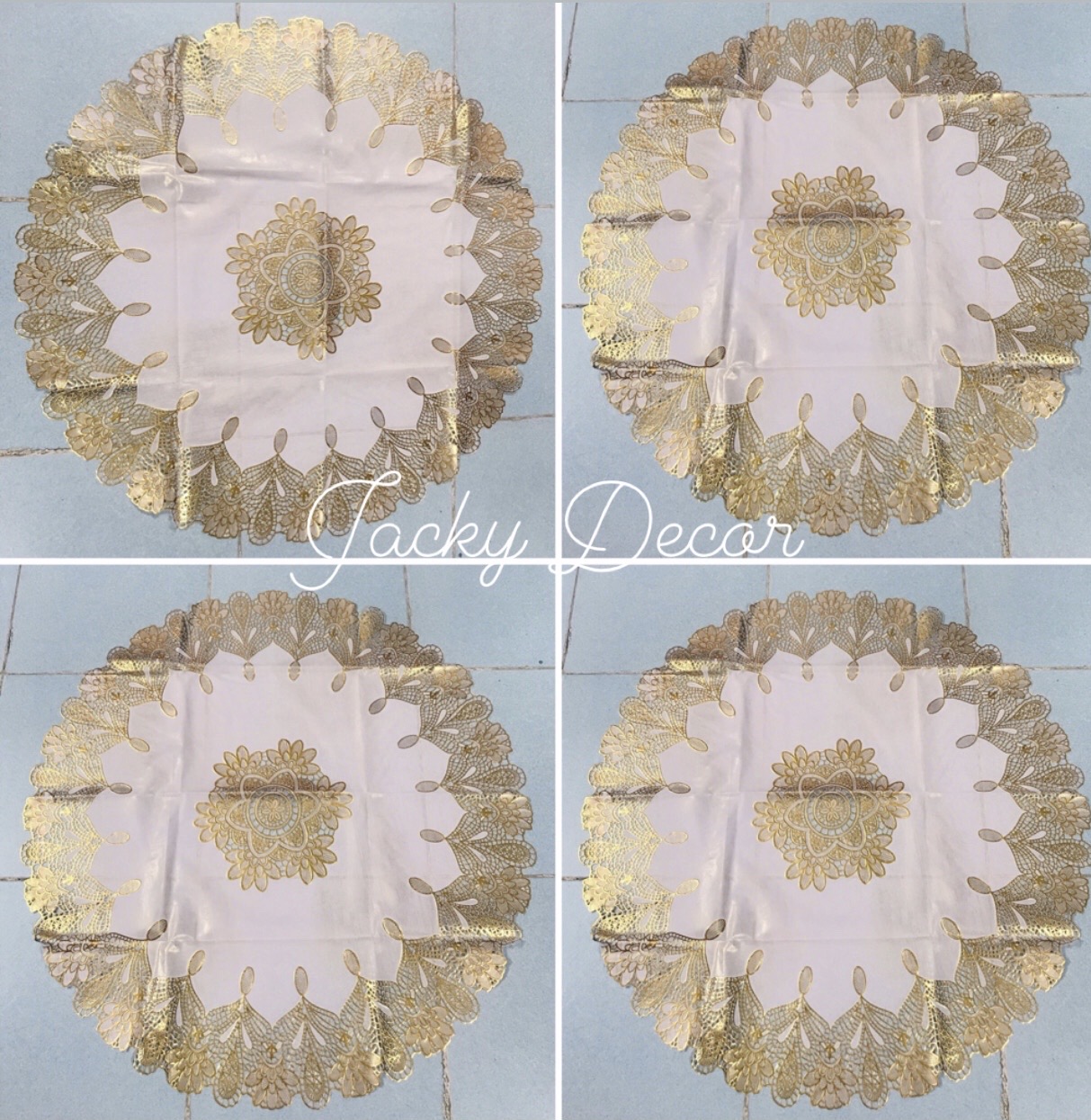 [SIÊU RẺ] Khăn trải bàn ren hoa ĐỦ KÍCH THƯỚC HÀNG ĐẸP ảnh thật- Jacky Decor