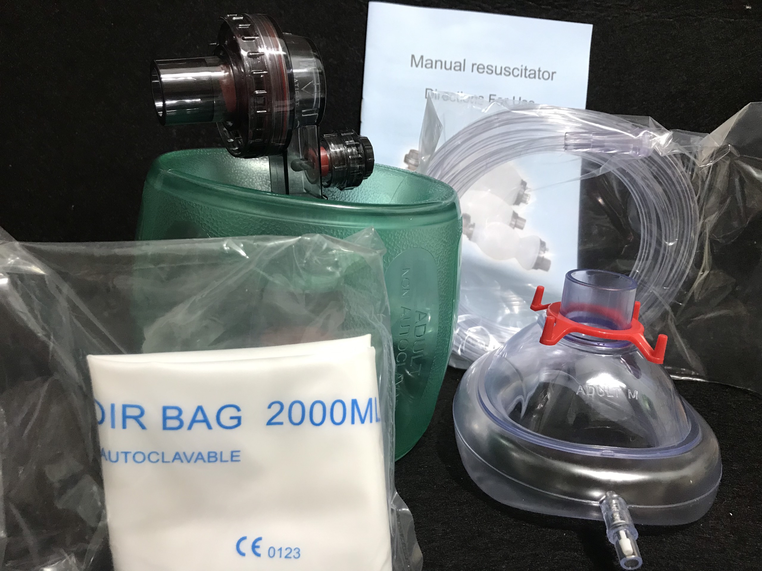 Bóp Bóng Hỗ Trợ thở Hô Hấp Nhân Tạo Ambu hỗ trợ thở (size trẻ em, người lớn_