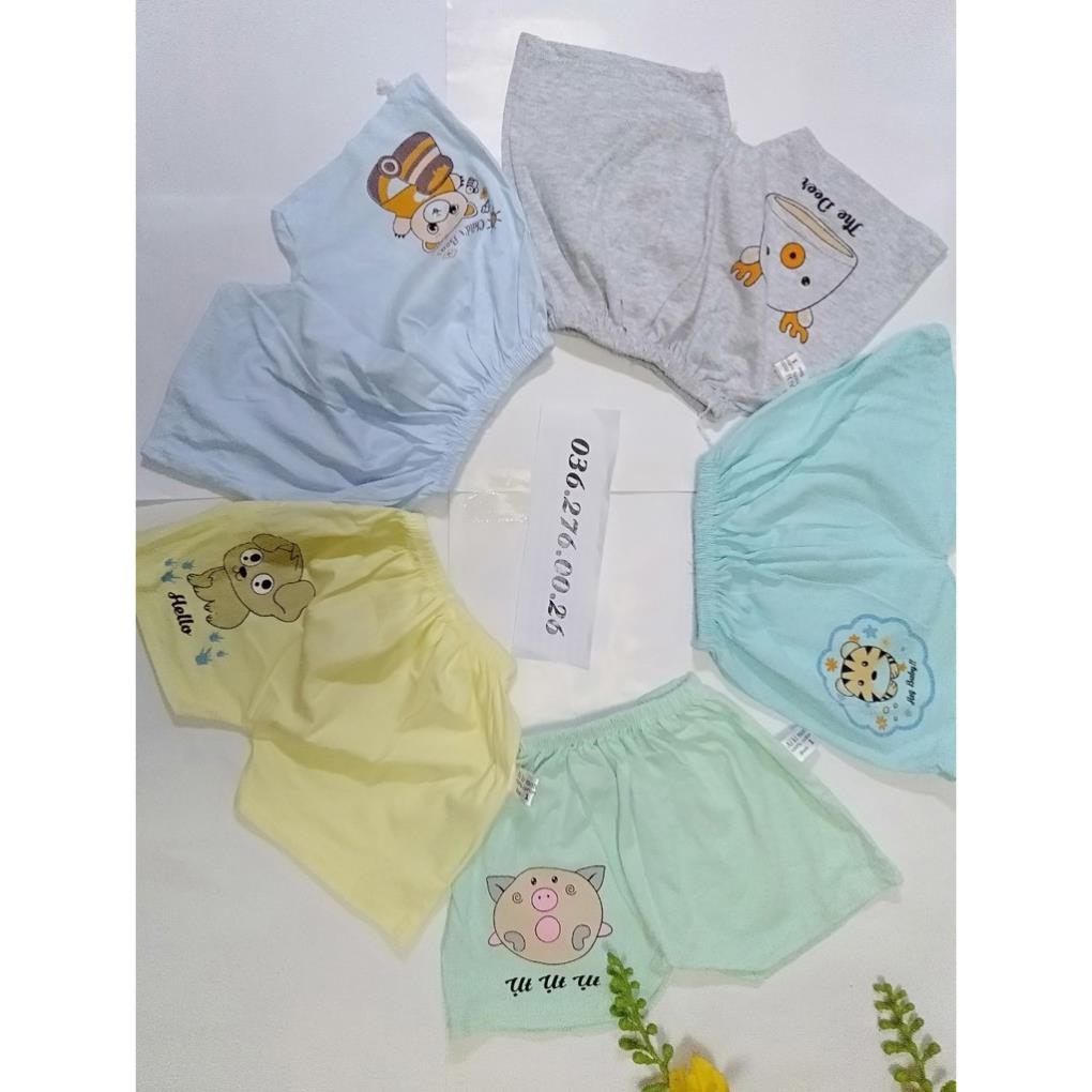 Combo 10 quần đùi cotton cho bé chất đẹp mát mịn