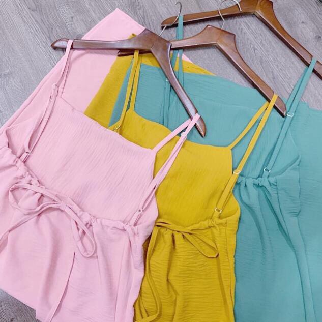 đầm maxi 2 dây khoét lưng   mẫu trend TT 21