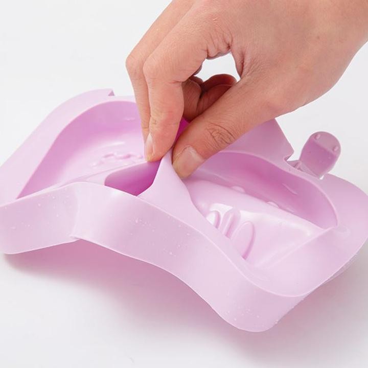 Khuôn Làm Kem Silicon 3 Ngăn