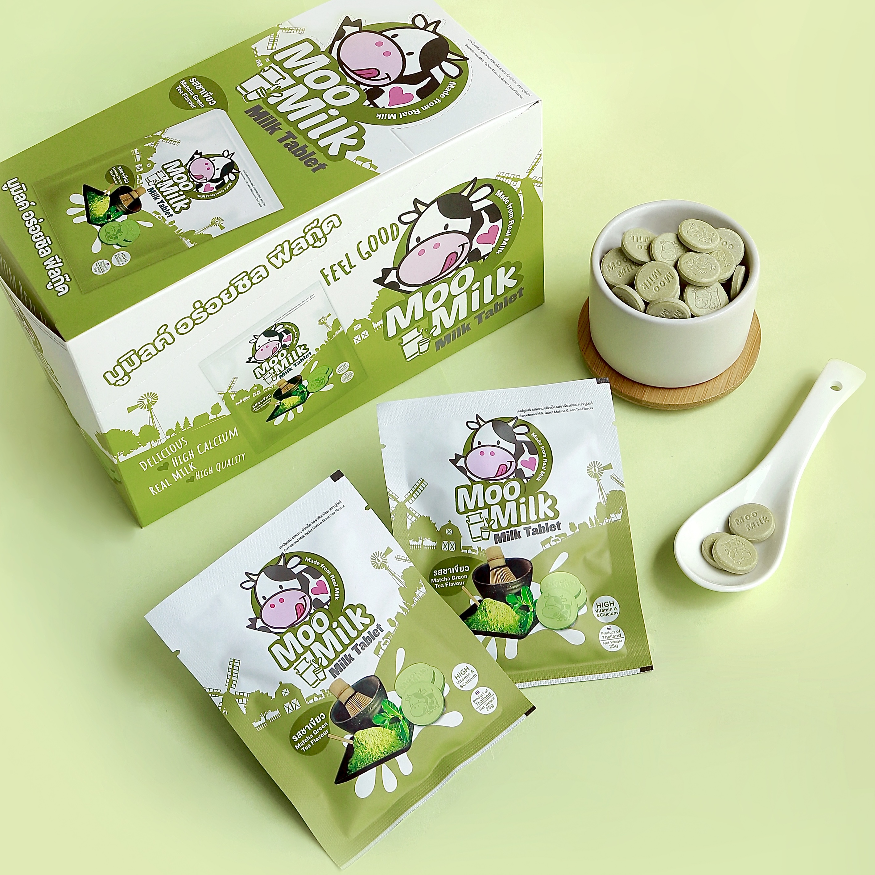 Kẹo Sữa Bò Moo Milk – Thơm Ngon, Bổ Dưỡng Từ Sữa New Zealand - Gói 25g [Hàng Thái Lan]