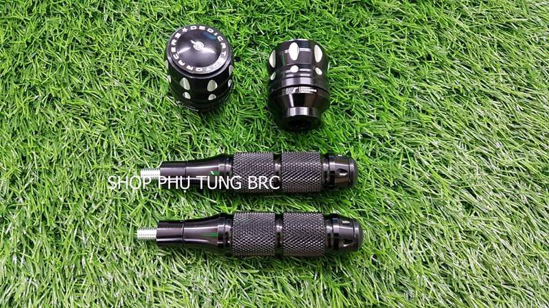 Combo gù chống đổ trước sau xe máy
