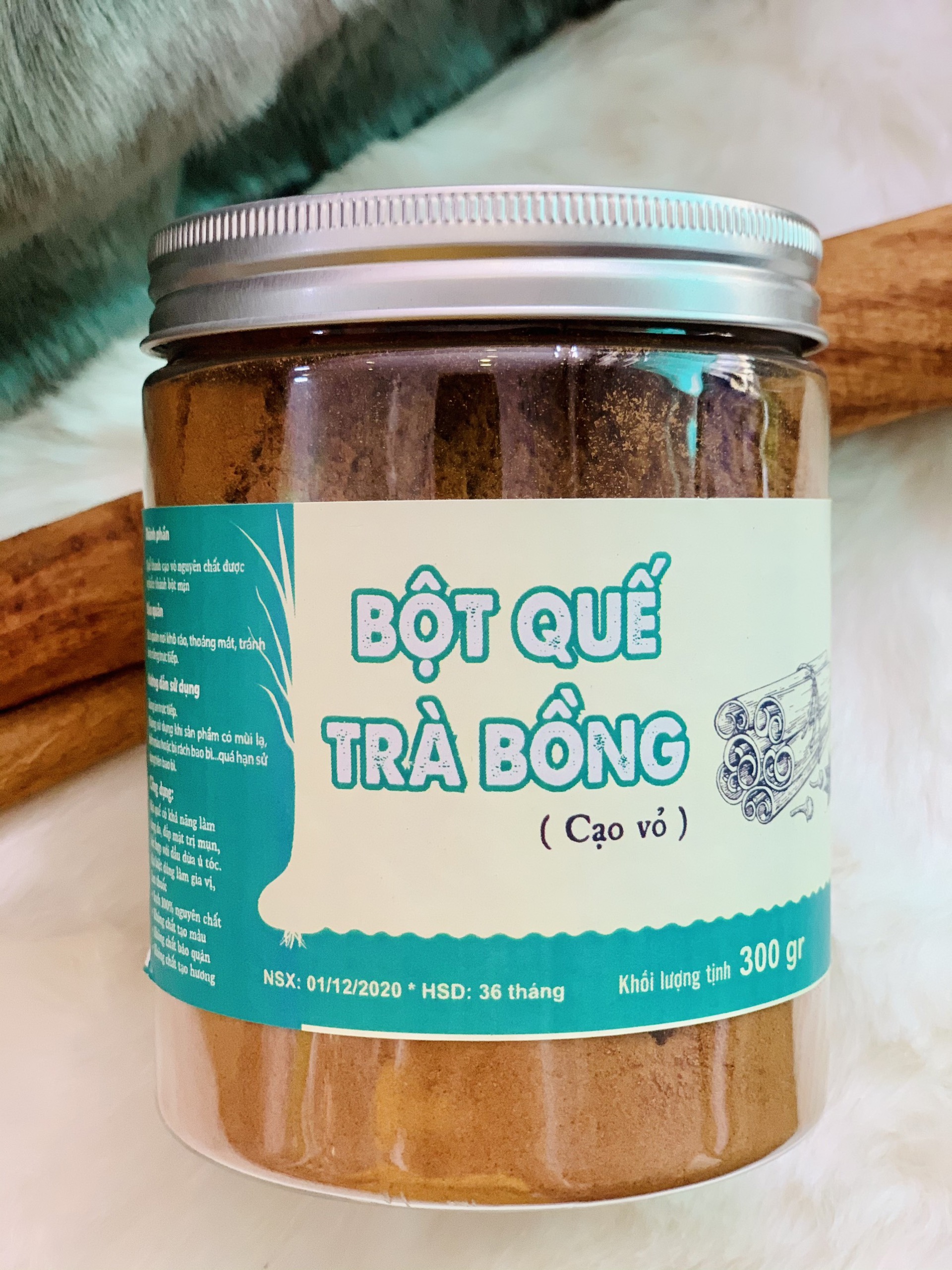 Bột Quế Trà Bồng Nguyên Chất 300Gram