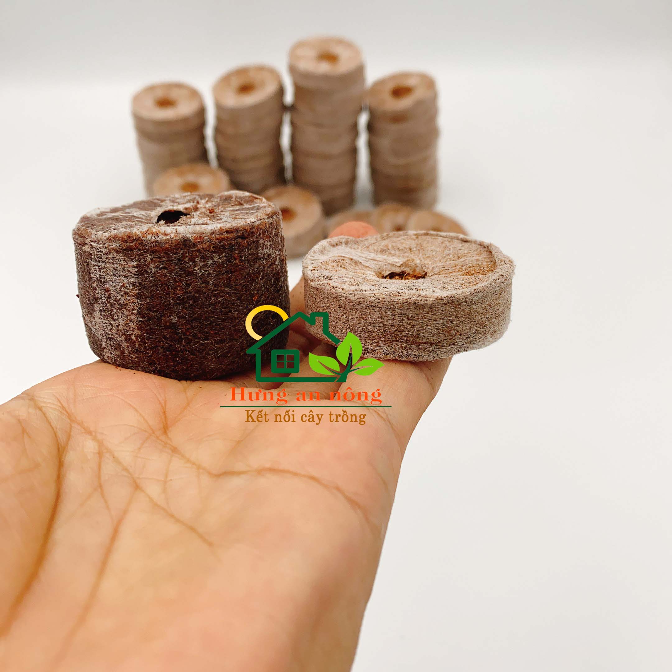 50 viên nén xơ dừa ươm hạt giống thương hiệu Mekong