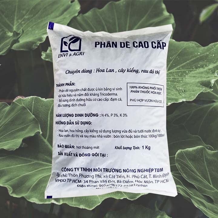 PHÂN DÊ Ủ NẤM TRICHODERMA CAO CẤP 1KG