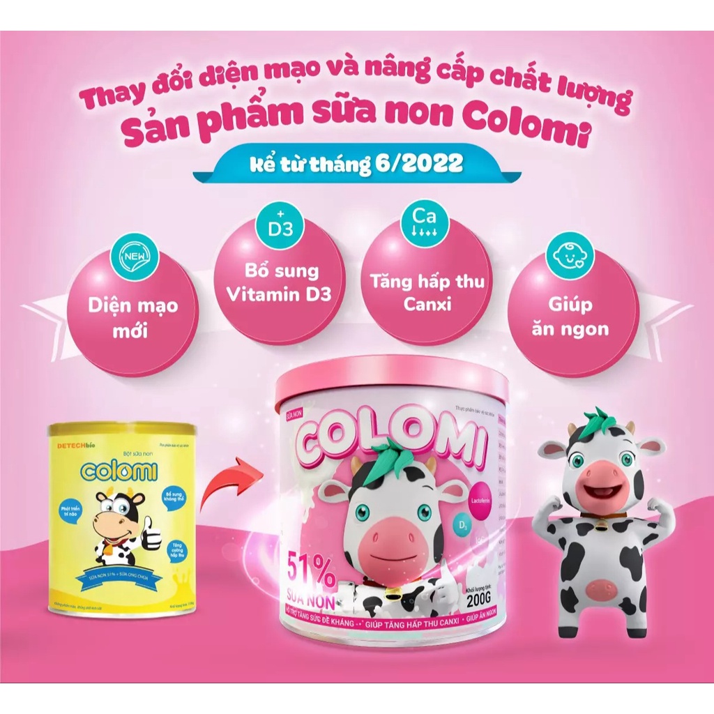 Sữa non Colomi 2022 nâng cấp cả diện mạo