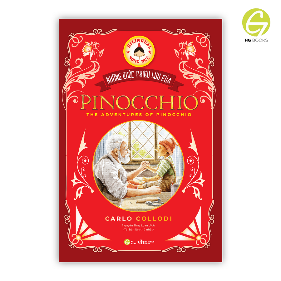 Sách : The Adventures of Pinocchio phiên bản Song ngữ Việt - Anh