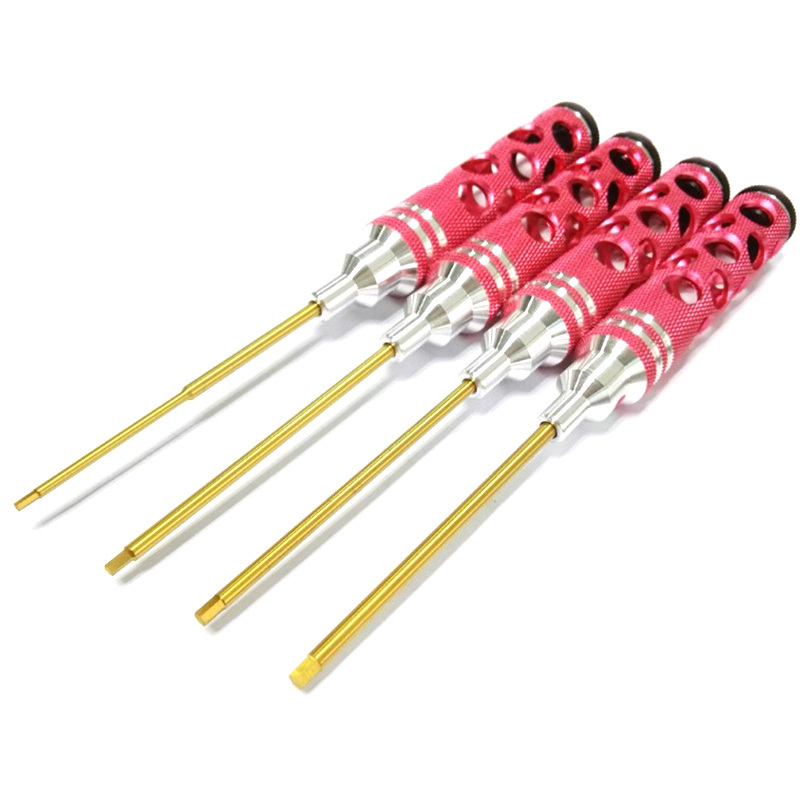 4Pcs Durable Aeromodelling Tools / Hex Screwdriver / Screwdriver Kit for RC Helicopter 1.5 / 2.0 / 2.5 / 3.0M Tools