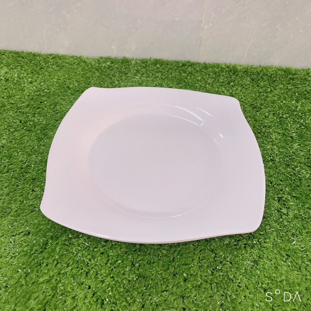 Đĩa Nhựa Melamine Màu Trắng
