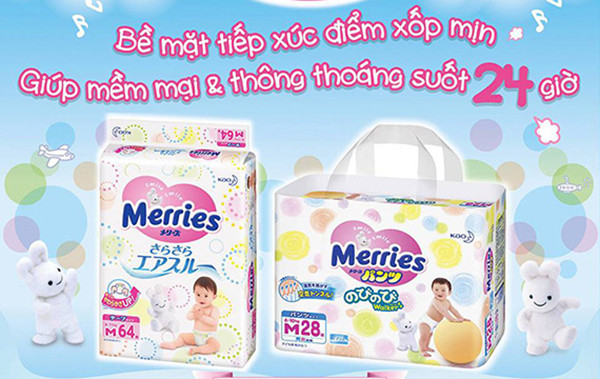 BỈM MERRIES DÁN SIZE M (TÚI)