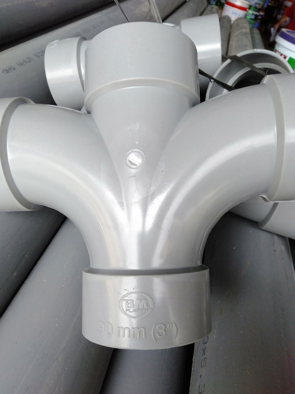 Tứ thông ( chữ thập cong ) 90 nhựa PVC Bình Minh