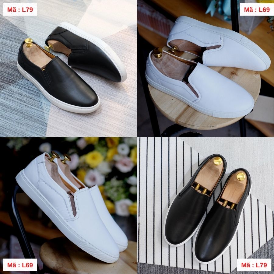 Giày Slipon Da Bò Xịn Sò