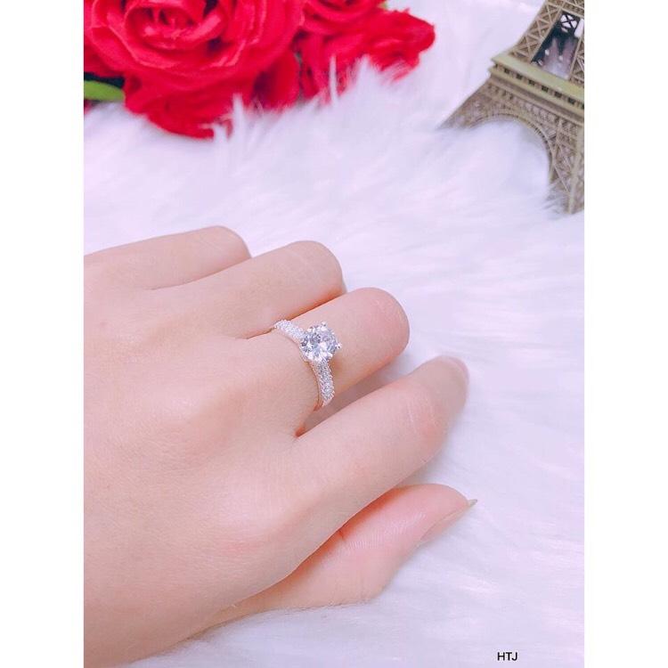 Nhẫn bạc ta đính đá
