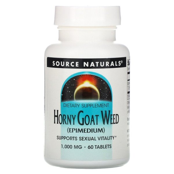 Source Naturals, Horny Goat Weed, 1,000 mg, 60 Tablets nhập khẩu