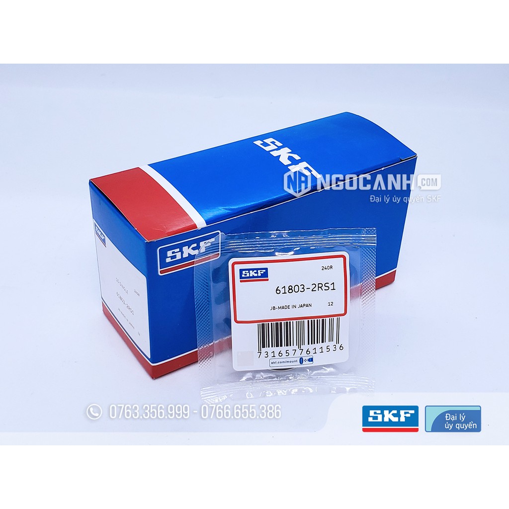 Vòng bi bạc đạn 61803-2RS1 chính hãng SKF