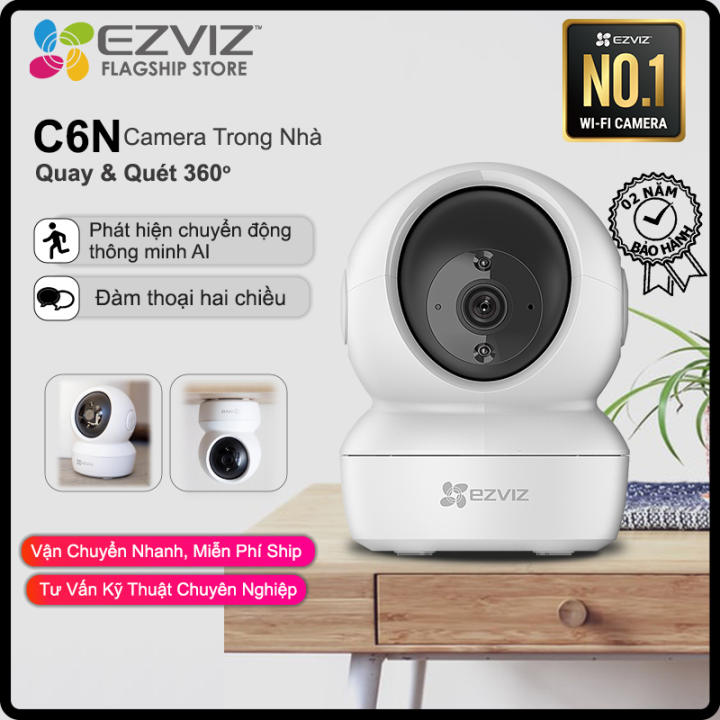 Camera WI-FI EZVIZ C6N 1080p FHD Trong Nhà, Quay Quét 360 Độ, Quan Sát Ban Đêm 10m Bằng Hồng Ngoại IR, Đàm Thoại 2 Chiều, Theo Dõi Chuyển Động… – Ezviz ,SKU : 1159206895_VNAMZ-4668108988 >>>🇻🇳 Top1Vietnam 🛒>>> lazada.vn 🇻🇳🇻🇳🇻🇳🛒🛍🛒