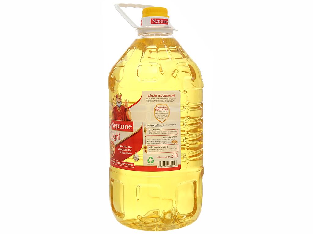 [5L Bottle] Neptune Light Premium Cooking Oil 5L