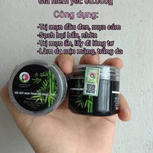 [Hoàn Tiền 10%] [HCM]GEL LỘT MỤN THAN TRE HOẠT TÍNH LÊ THANH