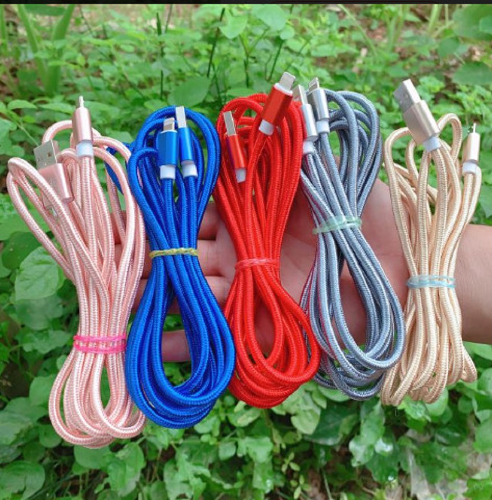 CÁP SẠC DÂY DÙ TYPE C GẦN 3M