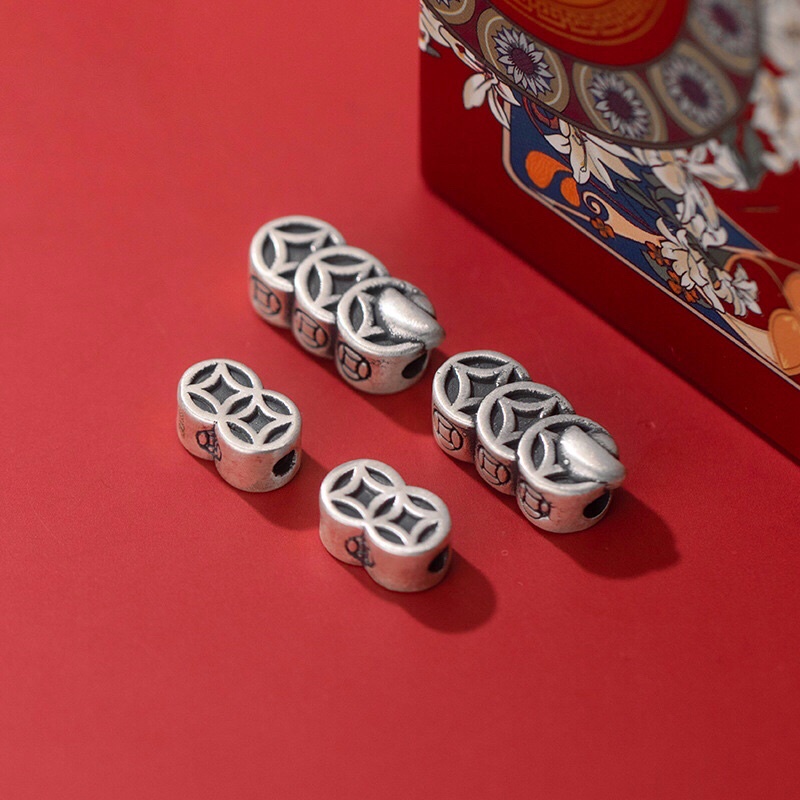 [S925] Charm bạc 3D kim tiền - MH76