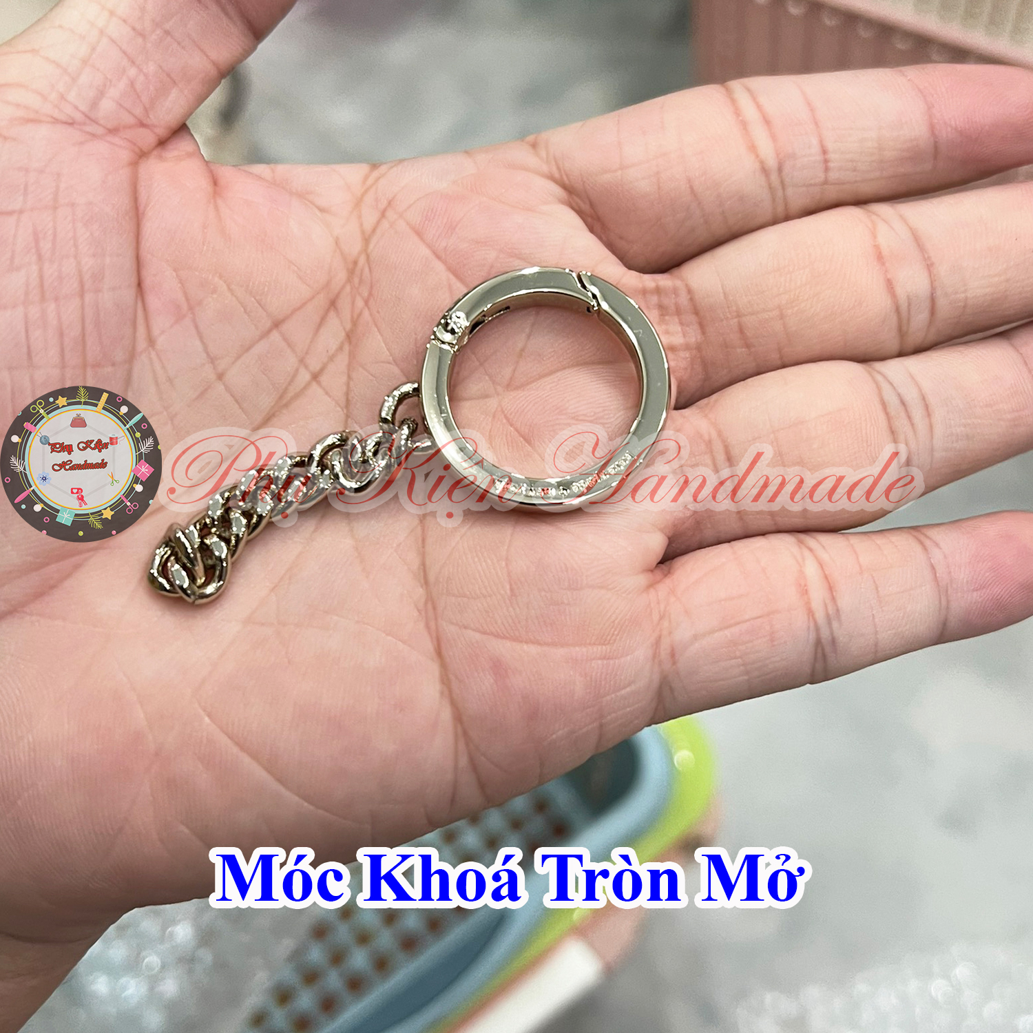Móc khóa tròn mở