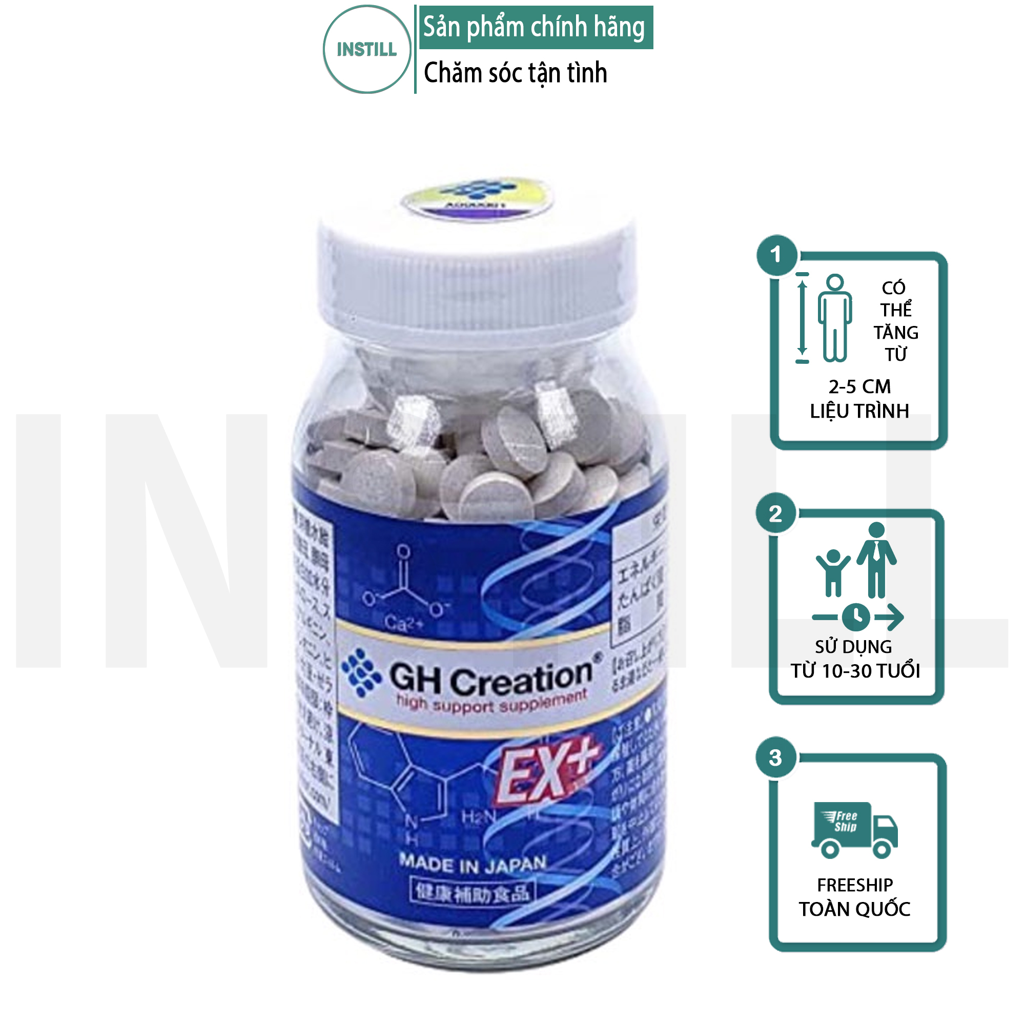 Viên uống tăng chiều cao Nhật GH- Creation (45 viên)